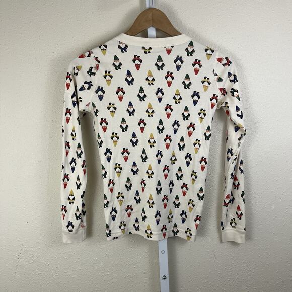 Hanna Andersson Gnome Holiday Long John Pajama 2 Piece Set Kids Size 12 Winter - Picture 4 of 8